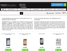 Tablet Screenshot of mobilreparation.dk